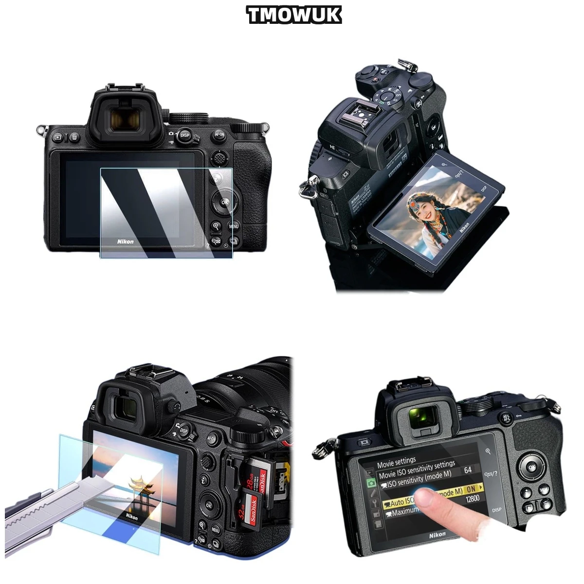 

For Nikon Z5 Z6 Z7 Z8 Z9, High Definition LCD Protective Film, 9H Hardness Glass