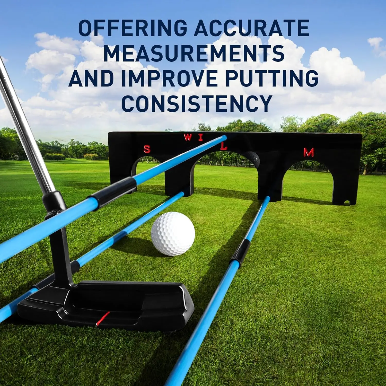 Golf Training Aid Tour Aim Gate with 6 Alignment Sticks and 5 Different Swing Plane Angles Professional Portable Light Weight