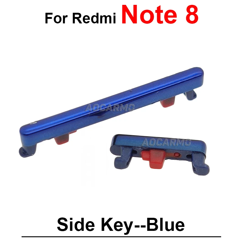 Side Keys Replacement Parts For Redmi Note 8 Pro 8T 8Pro Power On /Off Volume Buttons