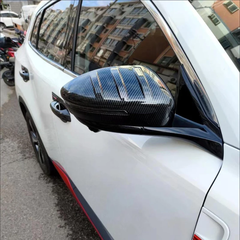 

For Changan CS55 Plus Unis 2025 Accessories ABS Carbon Side Rear View Mirror Cover Caps Shell Frame Car Trims Styling 2023 2024
