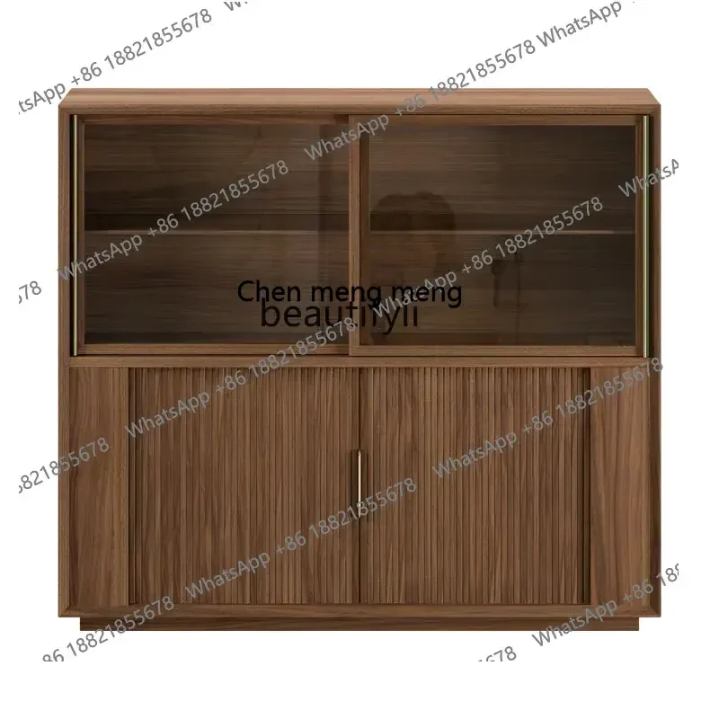M178 32 Solid wood dining edge, light luxury wine cabinet storage, simple kitchen cabinet, kitchen storage, tea cabinet