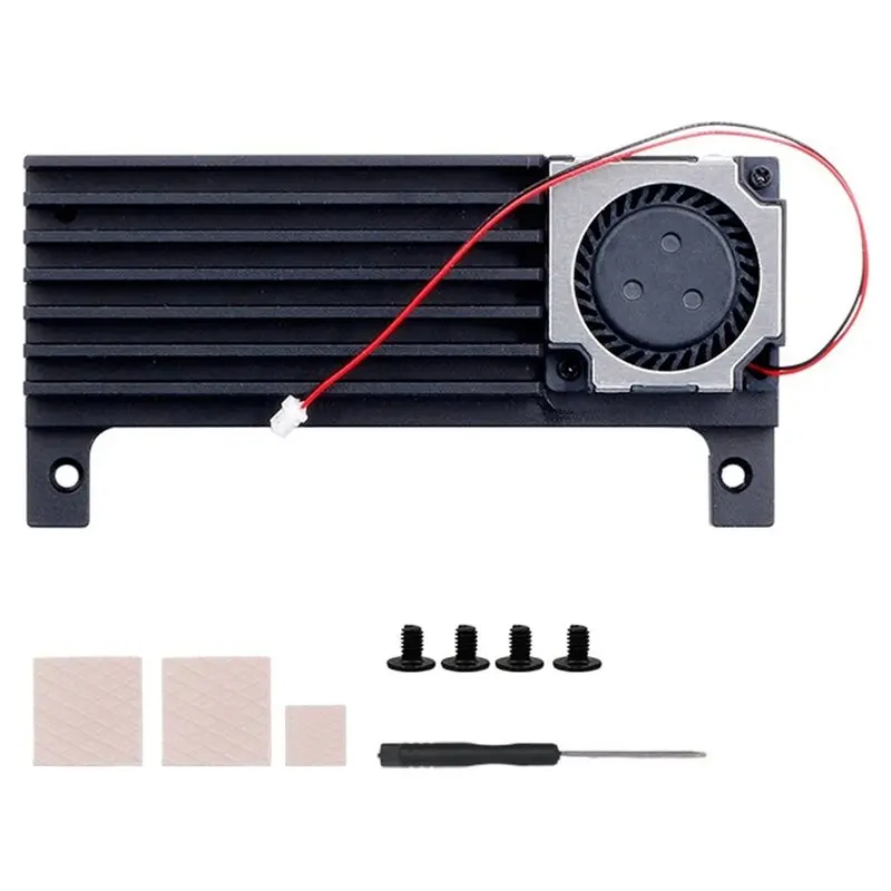 New Arrivals-Cooling Fan Included Aluminum Alloy Case For Orange Pi Zero 3W With Heatsink And Comfortable Design