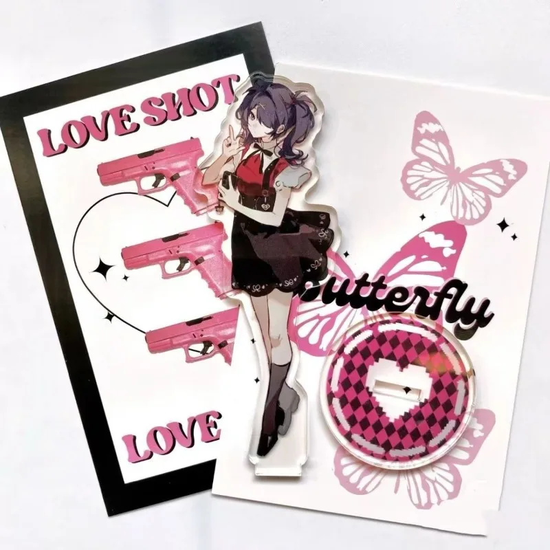 

Super Cute Angel Sauce Game Peripherals Rain Acrylic Stand Heavy Reliance Standing Plate Itabag Accessory Cos Acg Toys