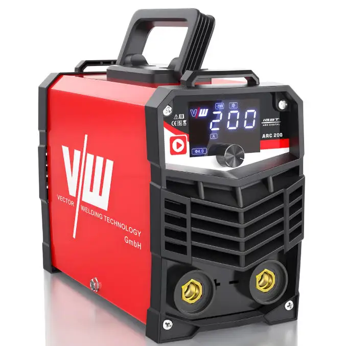 

ARC200DIGBTMMA Inverter DC Welder 10-200A Dual Voltage 230V Digital Display Portable Stick Welding Machine Electrode Holder