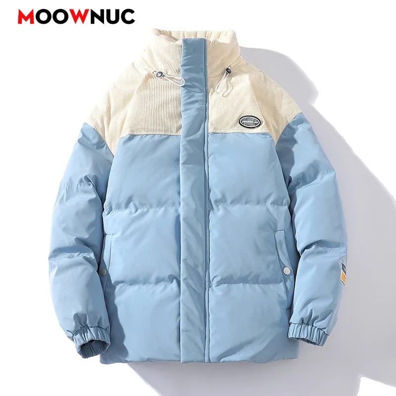 Sobretudo à prova de vento masculino, jaqueta casual, parkas quente, casaco masculino, outono, inverno, nova moda