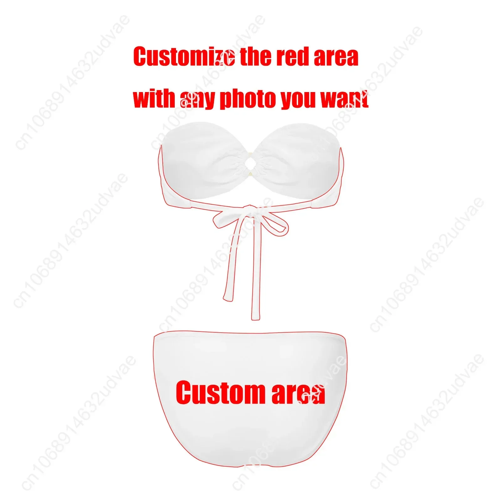 W-Wu Strapless Swimsuit T-Tang C-Clans Womens Bathing Suits Personalized Fashion Swimwear Pool Party Bikini Customize Beachwear - view 4