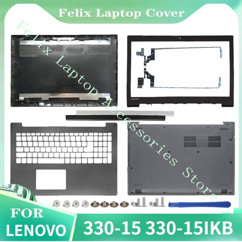 

NEW For Lenovo IdeaPad 330-15 330-15IKB 330-15ISK 330-15ABR Laptop LCD Back Cover/Front bezel/Hinges/Palmrest/Bottom Case Black