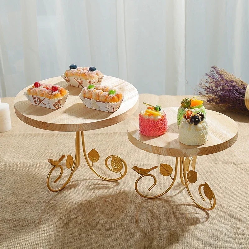 Wedding Dessert Table Display Frame Decoration Props Decoration Cake Frame Afternoon Tea Dim sum Wood Tray Cold Food Table