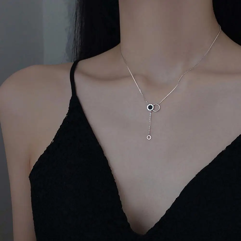 Excellent Necklace Jewelry Accessories Anti-rust Clavicle Necklace Plated Chain Clavicle Necklace Women Accessories