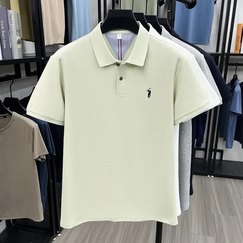 100% Baumwolle Kurzarm Polo Shirt Herren Sommer Mode High-End Marke Hot Verkauf Paul Stickerei Golf Tops Freizeit Business T-Shirt – Detail 9