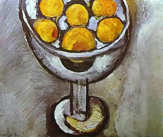 Henri Matisse A Vase with Oranges 100% Hand‑Painted Oil Painting Reproduction Premium Linen Canvas Wall Art Picture for Home Dec