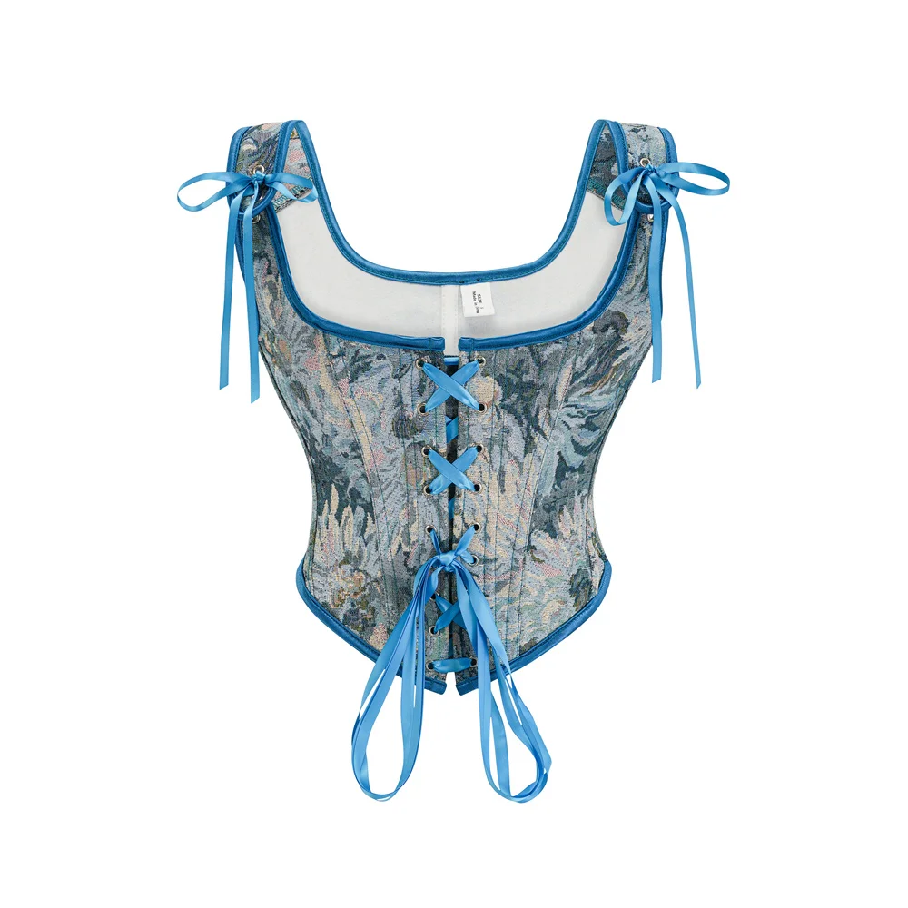 azul-floral-impressao-vintage-espartilho-topos-para-mulheres-sexy-cintura-trainer-lado-ziper-shapewear-colete-gotico-steampunk-espartilhos-bustiers