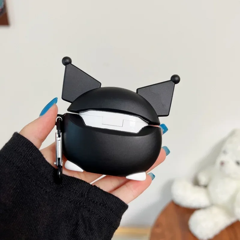 3D Cartoon Kuromi Silicone Cover For Airpods 4 (2024) Cute Earphone Case For AirPods Pro 2nd 3 1 2 Earphone Charging Box
