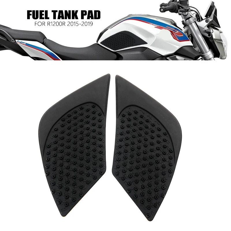 For BMW R1200R R1200 R Side Fuel Tank pad R 1200R 2015-2019 Tank Pads Protector Sticker Decal Gas Knee Grip Traction Pad Tankpad