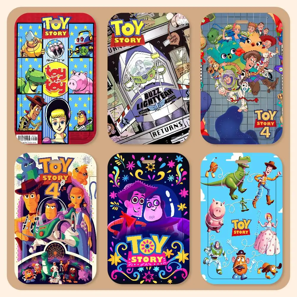 

Cartoon T-Toy S-Story Lanyard Card Holders Student ID Card Holders Neckband Card Holders Access Control Accessories Gifts