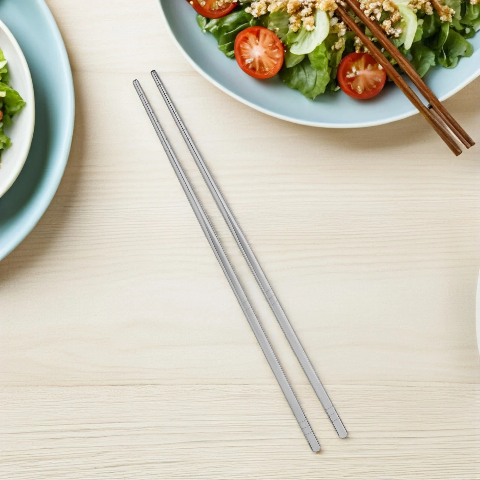 

Stainless Steel Chopsticks Set Reusable Metal Chopstick For Cooking Dining Heat Resistant Dishwasher Safe Travel Camping