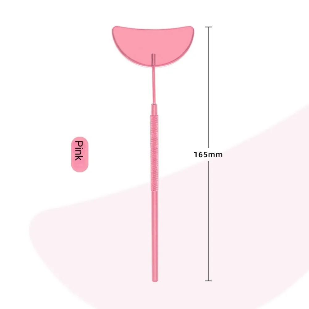 

Checking False Lashes Eyelash Extension Mirror Semicircle Detachable Long Hand Mirror Stainless Steel Lash Lifting Makeup Mirror