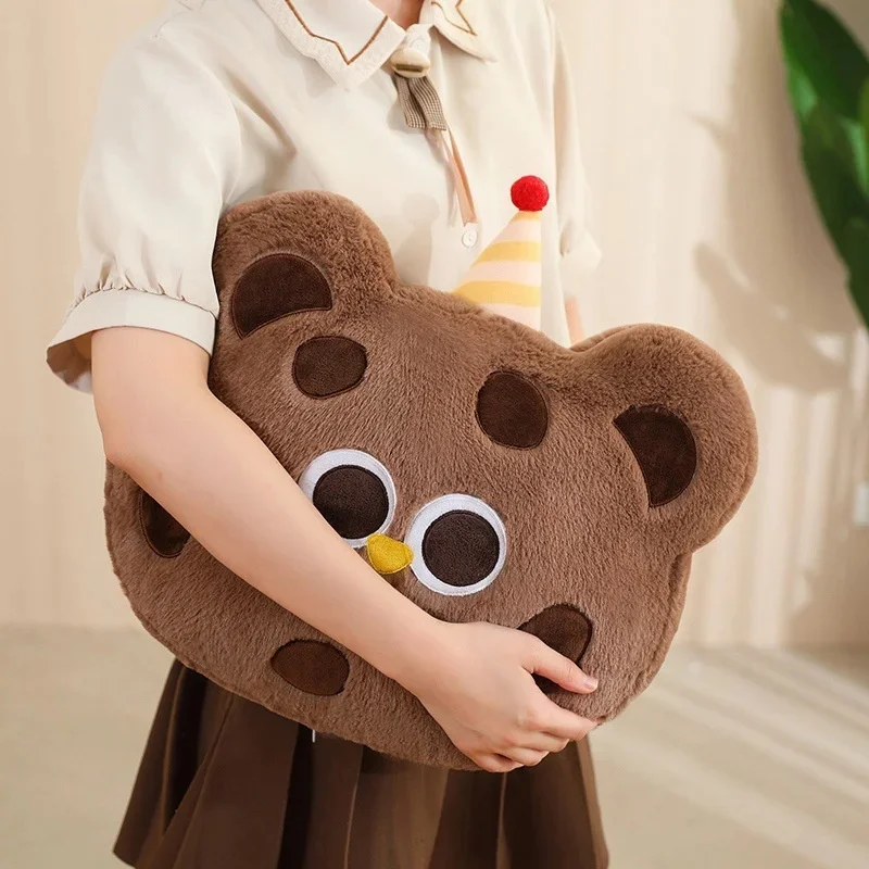 Biscuit Bear Pillow Blanket Dual-use Two-in-one Cartoon Student Office Girl Nap Air-conditioned Blanket