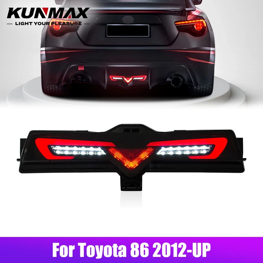 

Пара светодиодных задних фонарей для Toyota 86 2012-UP (светодиодный бампер) сигнал поворота заднего хода, автомобильный задний фонарь в сборе, вилка и P