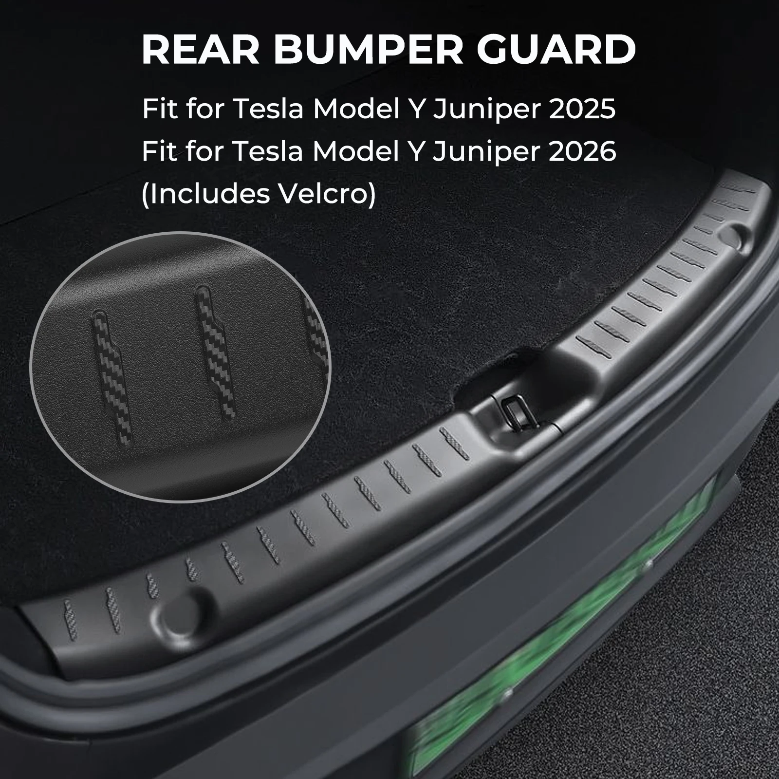 

TPE Trunk Sill Plate Cover Trunk SIIl Guard For Tesla Model Y Juniper 2025 2026 Model Y Juniper Rear Trunk Bumper Protector