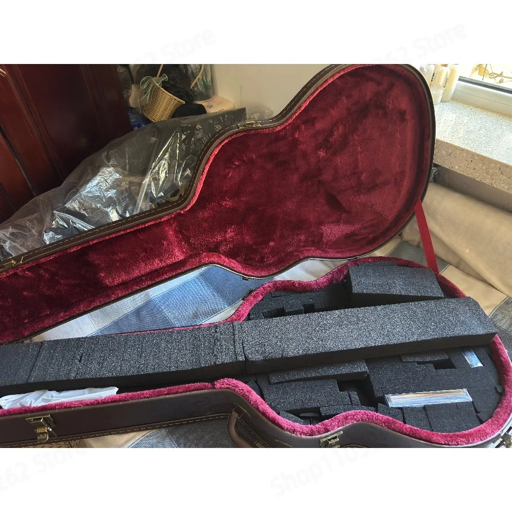 Hard Shell Acoustic Guitar Case 40 Inch, Shockproof Flight Travel Case for Wood Guitar, Protective Guitar Box