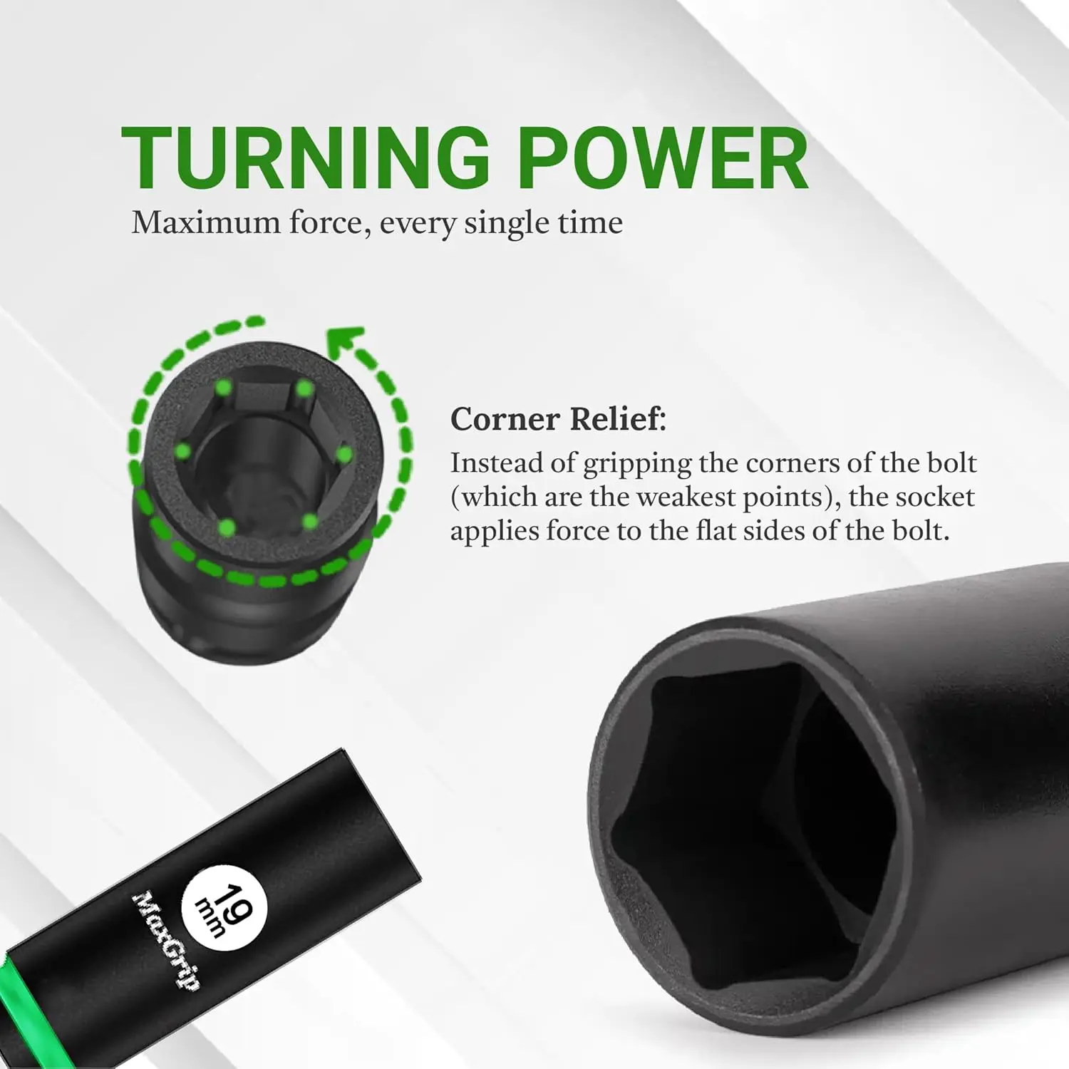 ชุดบล็อกขันน็อตแบบกระแทก 1/2 นิ้ว – 16 ชิ้น ขนาดเมตริก (8 มม.–32 มม.) – ชุดเครื่องมือช่างยนต์และช่างซ่อม