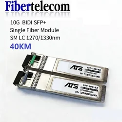 10G 40KM SFP Module WDM Bidi SFP+ Transceiver Optical Fiber Module 1270nm/1330nm LC Simplex Fiber SFP Module for Cisco/Mikrotik