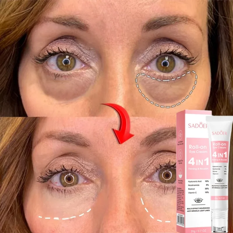 

Fast-acting Retinol Eye Cream Collagen Anti-Wrinkle Eye Bag Removal Cream Firming Moisturize Brighten Dark Circles Eye Area Care