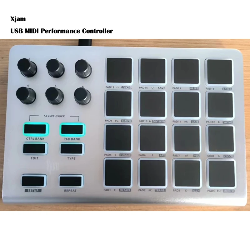 ESI Xjam USB MIDI Performance Controller Plug And Play MIDI