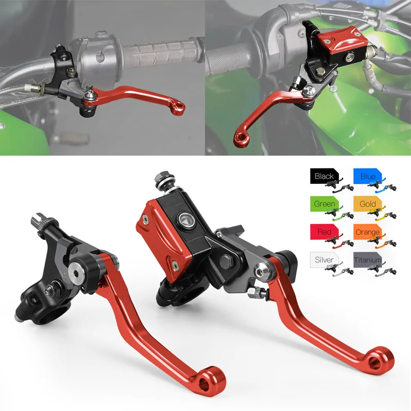 

7/8" Motorcycle Brake Clutch Master Cylinder Reservoir Levers For Honda CRF250R CRF450R CR125R CR250R CRF250X CRF450X CRF250L/M