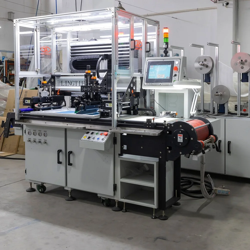 آلة طباعة الشاشة الحريرية ذات لون واحد أوتوماتيكية