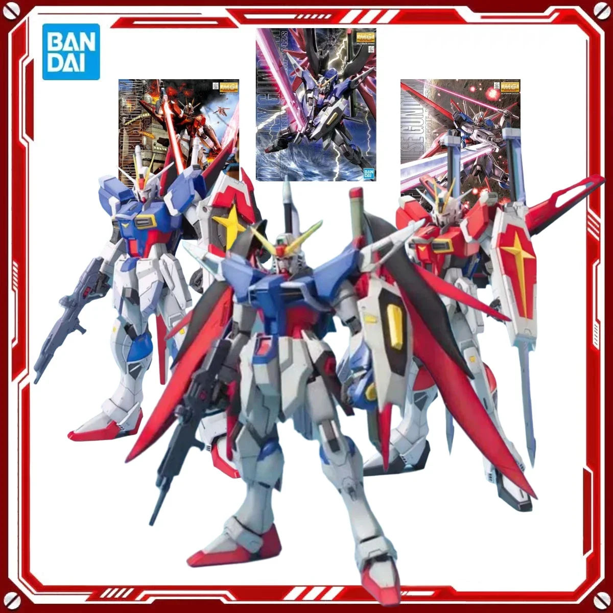 

Genuine Bandai Original Gundam Figure Model Kits MG Force Impulse Sword Impulse Destiny Anime Figures Action Model Toys Gifts