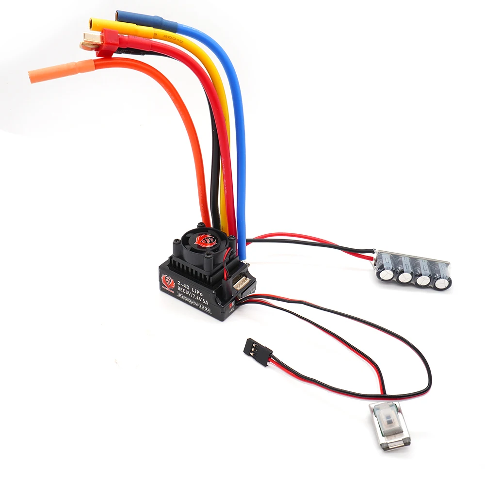 Phoenix XeRun 120A T-Plug Sensored ESC for 1/10 RC Drift Buggy On-Off Road Car 2-4S LiPo BEC 6V-7.4V 5A Power Upgrade Kit