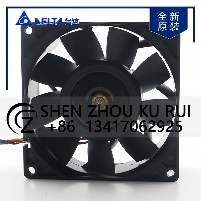 دلتا 5 فولت 24 فولت 48 فولت DC12V 2.35A التيار المتناوب EC 9038 90X90X38 مللي متر 9 سنتيمتر الهيكل العنيفة ارتفاع حجم الهواء عالية السرعة العاكس FFB0912UHE مروحة التبريد #3