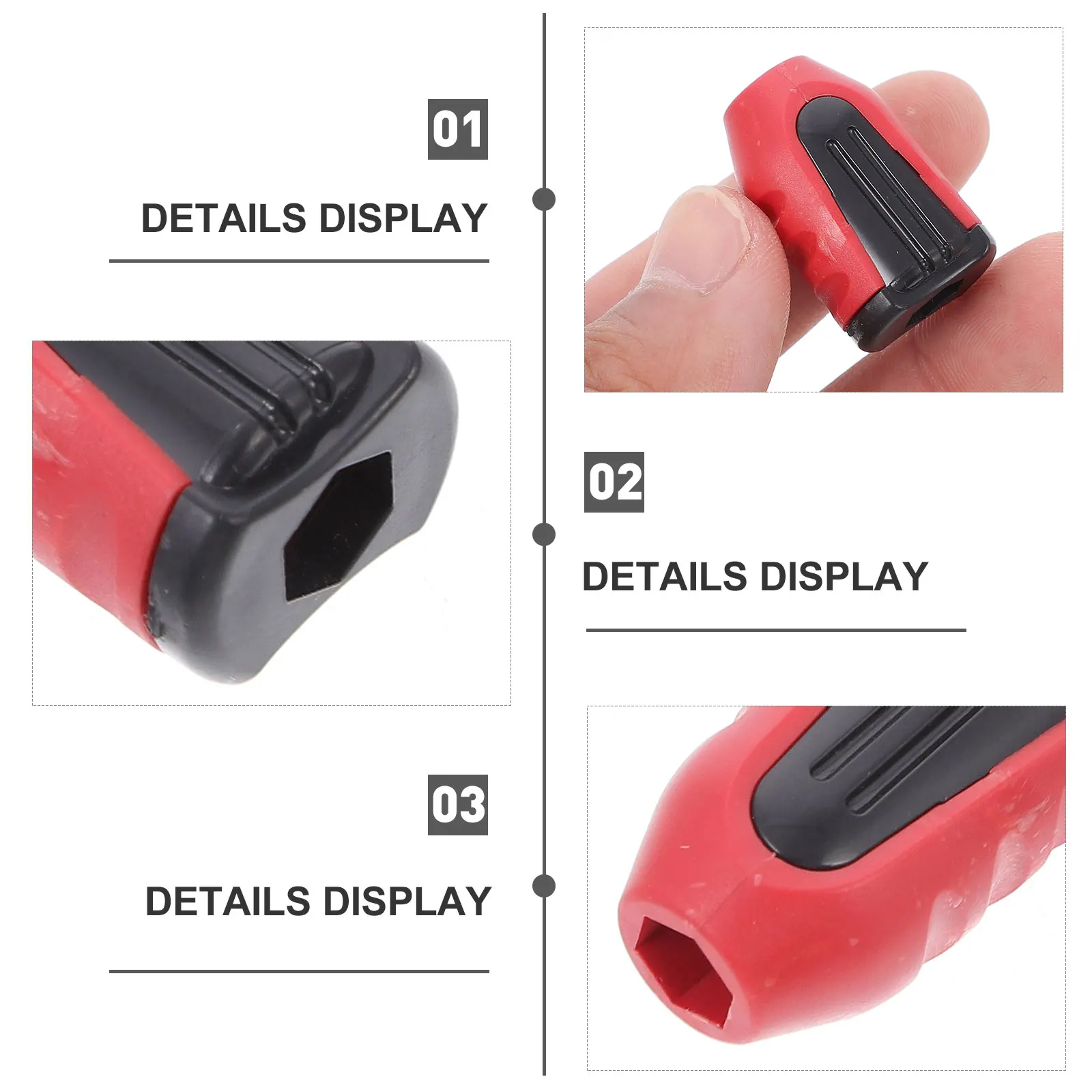 

3pcs Screwdriver Magnetizer Bits Ring Holder Bits Holder Ring Electric Plastic Tool Magnetic Bit Catcher Hand Tools