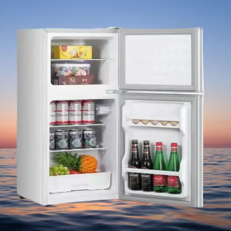 For XK-88L Home Bottom Freezer Refrigerator Mini Double Door Two-door Refrigerator and Freezer