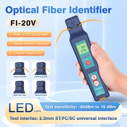 Komshine yüksek hassasiyetli Fiber optik tanımlayıcı FI-20V nötr canlı Fiber tanımlayıcı 10mw VFL ile 5KM mesafe dedektörü kadar