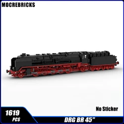 German Railway Heavy Freight Train DRG BR 45 Steam Locomotive MOC Building Block Assembly Model Puzzle Kids Bricks Toys Gifts