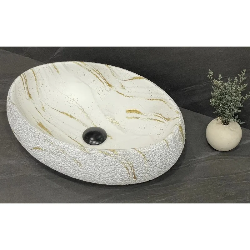 New bathroom ceramic bathroom oval washbasin hotel sink