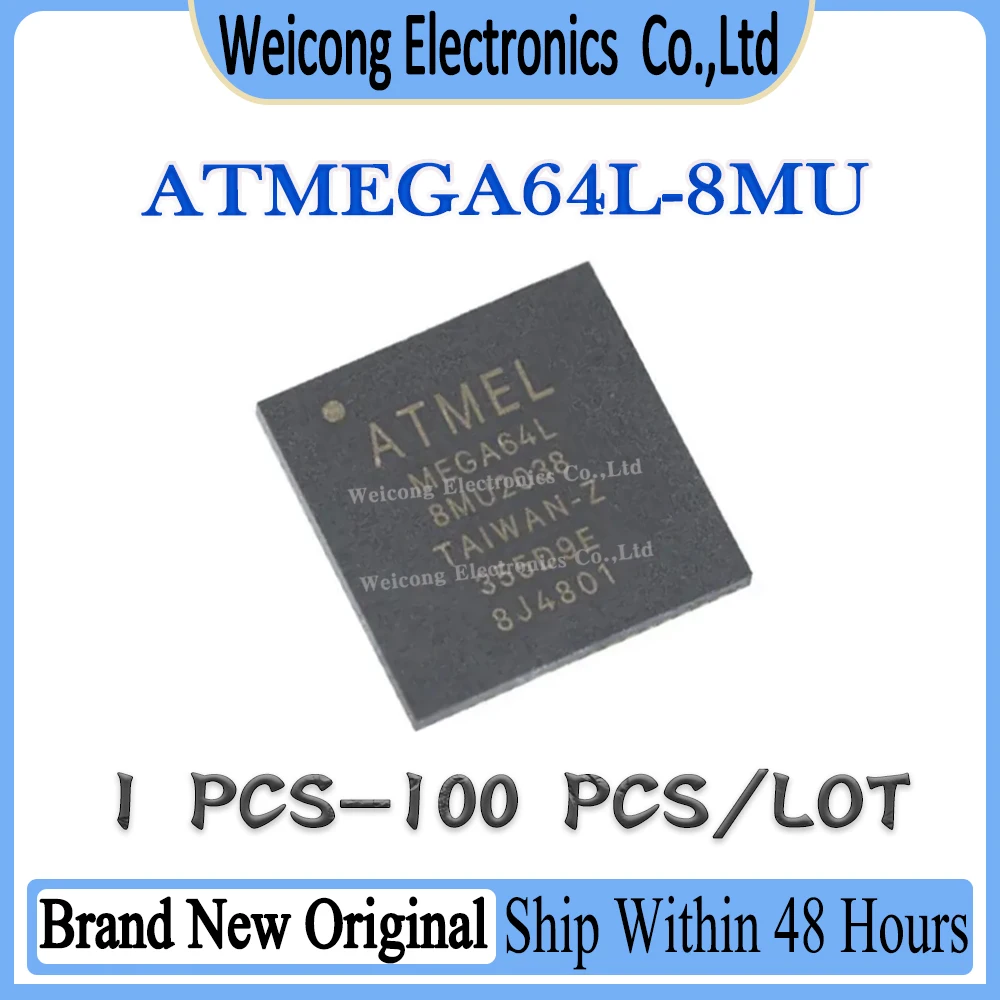 

New ATMEGA64L ATMEGA64L-8MU ATMEGA64L-8M ATMEGA64 ATMEGA IC Chip QFN-64