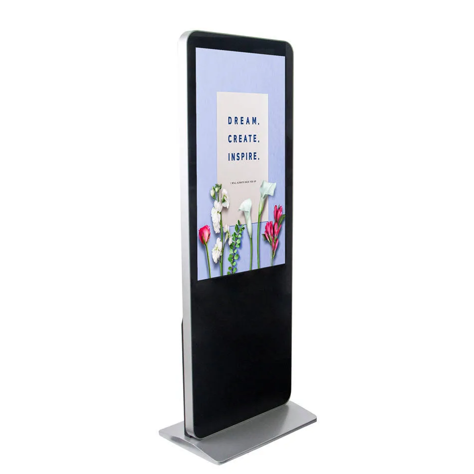 Indoor Floor Stand Digital LCD Signage Display Advertising Player High Visibility Digital Display For Indoor Advertising
