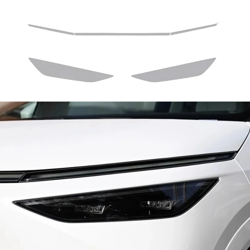 

Автомобильная дымчатая пленка для фар, подходит для Xpeng X9 2024 2025, модифицированная автомобильная пленка из ТПУ для задних фонарей, дымчатая защитная пленка, внешние аксессуары