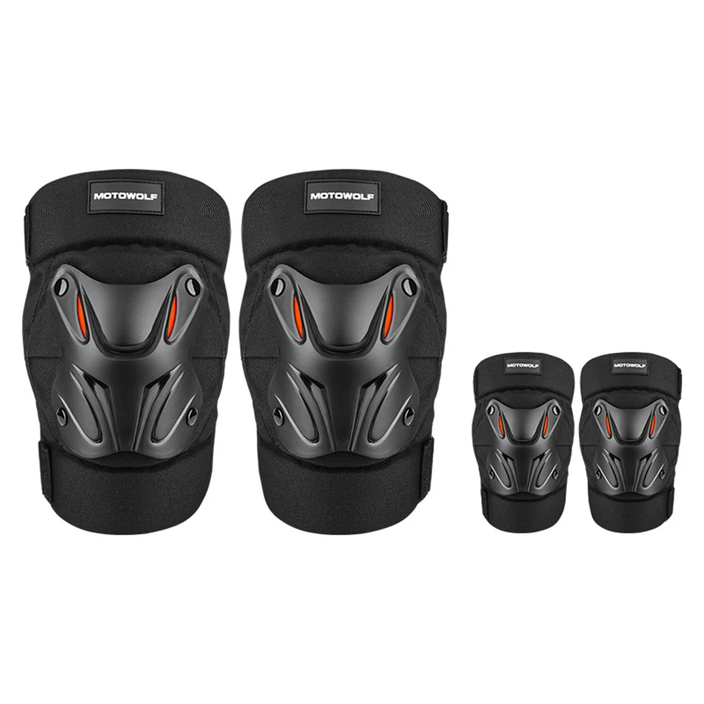 Motorcycle Riding Anti-Fall Knee Guard Off-Road Racing Protective Protection Four-Piece Outdoor Sports Anti-Fall Leg Guard