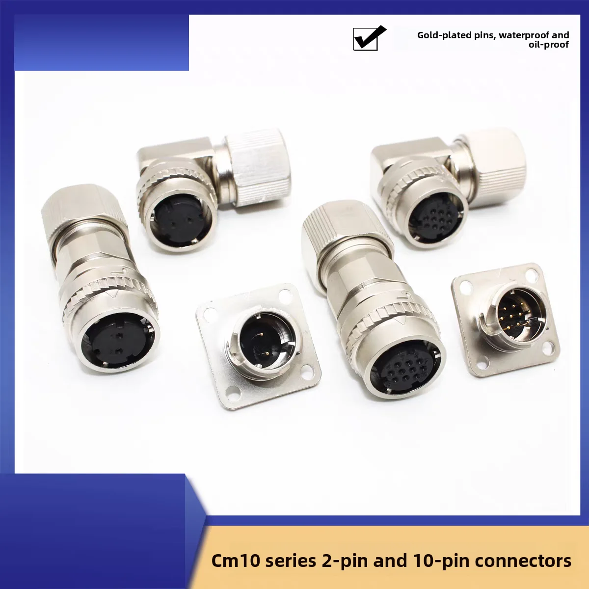 MR-J3SCNS CM10-SP10S Encoder Plug Connector 10 Pin 2 Pin for Yaskawa Mitsubishi Servo Motor