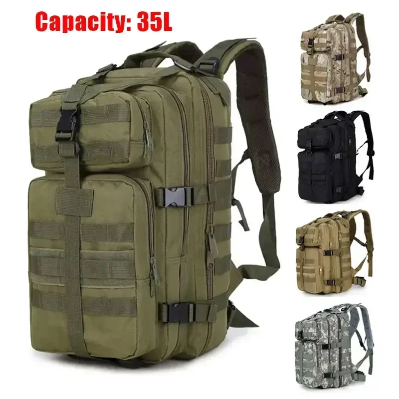 35L Nylon Men Women Outdoor Climbing Hunting Backpack Trekking Sports Travel Rucksacks Camping Hiking Fishing Bags