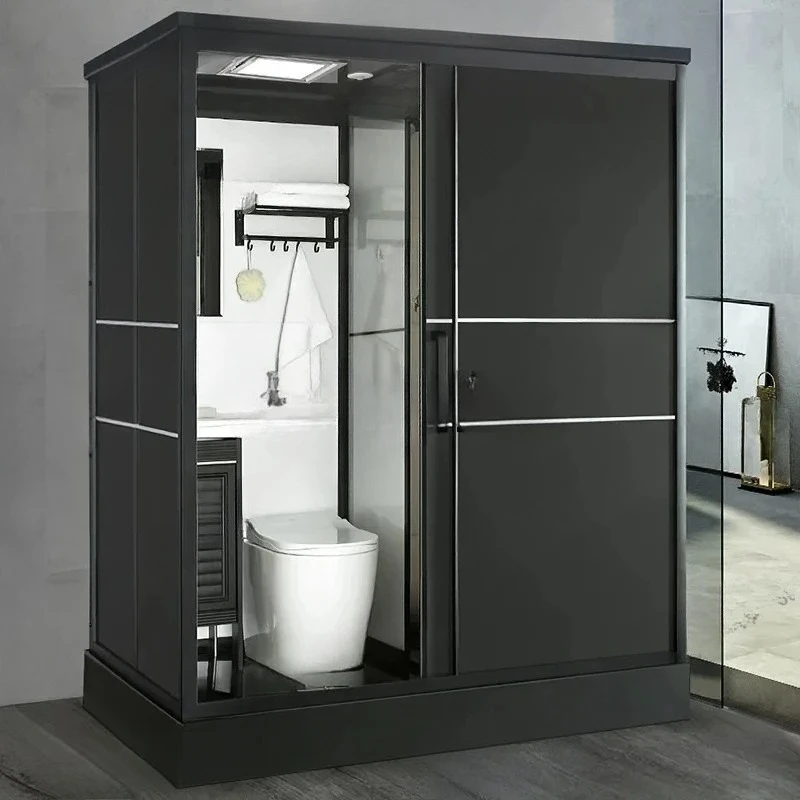 

Integrated integral shower room mobile toilet household rural simple integrated partition bathroom