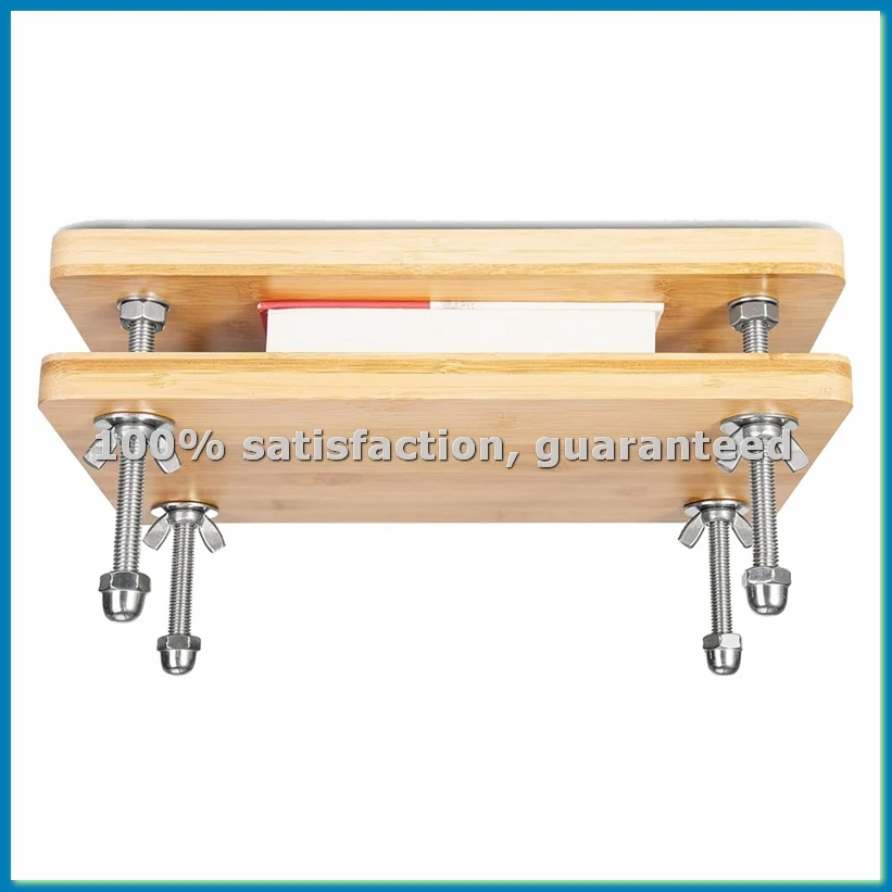 Book Bookbinding, Wooden Bamboo Book , Portable Kits for Bookbinding Supplies-ABFB