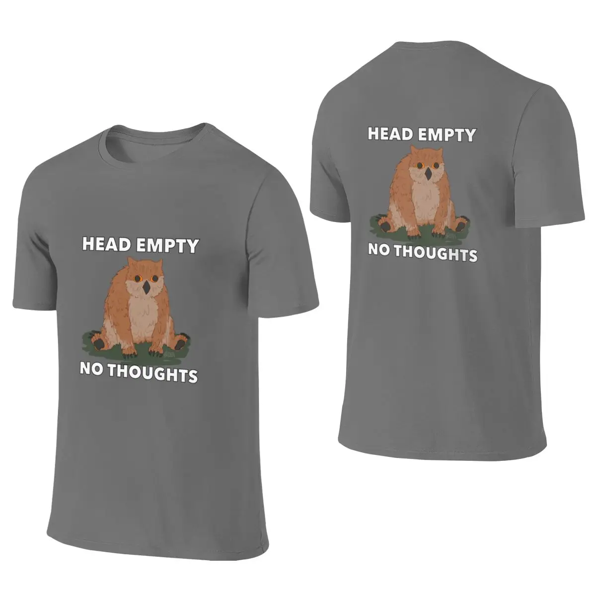 Owlbear Cub Not Easy To Deform Reversible T-shirt Sports Leisure Ribbed Collar Cotton Tee