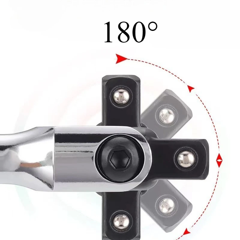 1/2'' F Rod  Wrench Socket 10/15/18inch Extension 180-Degree Cr-V Flex Head steering handle repair tool for Extra Torque