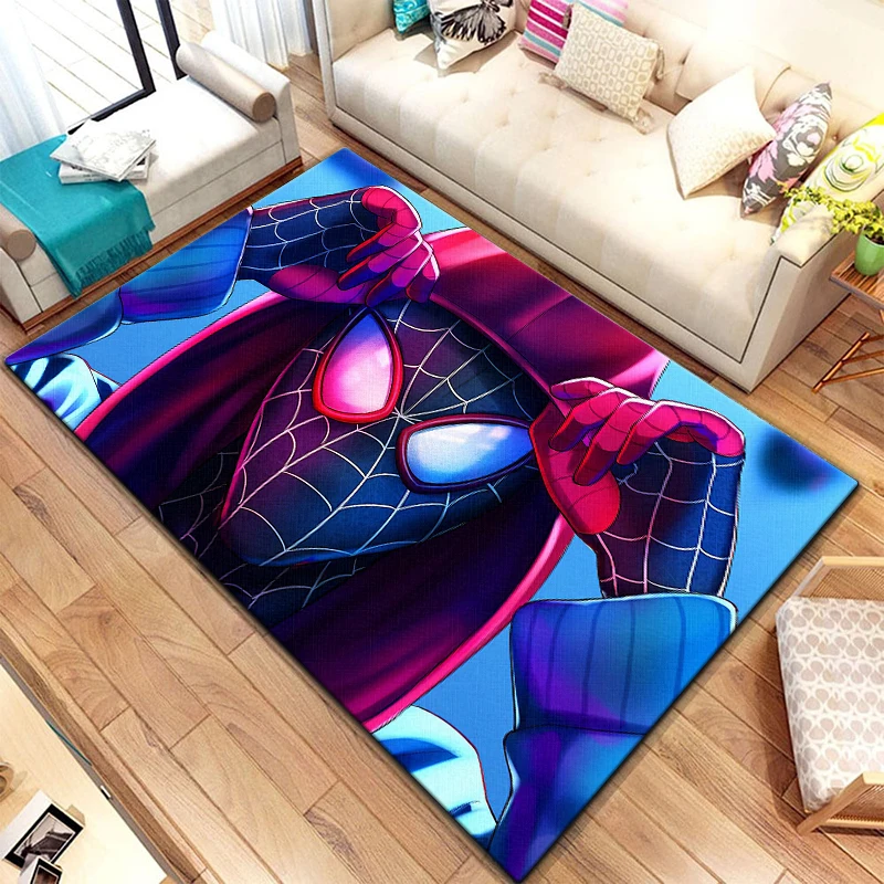 Spider-Man cartoon printed area carpet for children Living room Bedroom floor mat Kitchen mat Children\'s Bedroom Mat